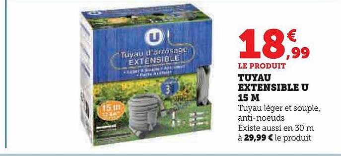 Tuyau Extensible U 15 M