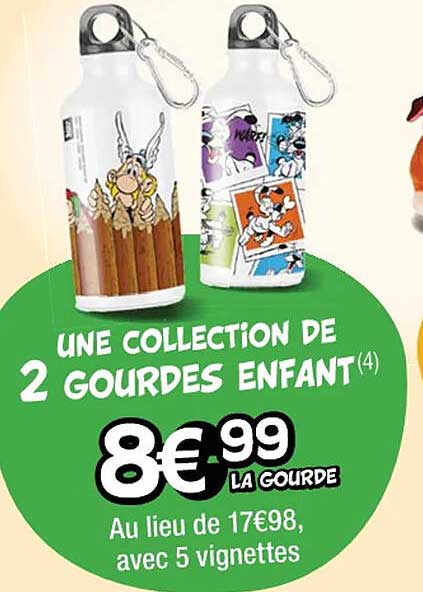 une collection de 2 gourdes enfant