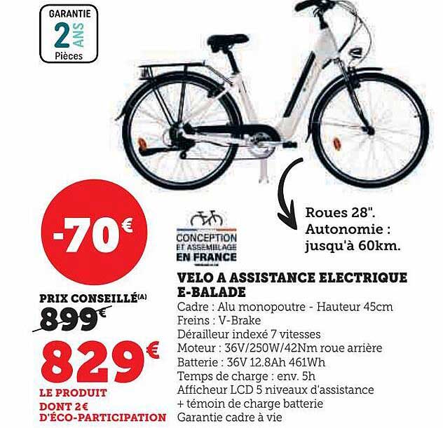 vélo à assistance électrique e-balade