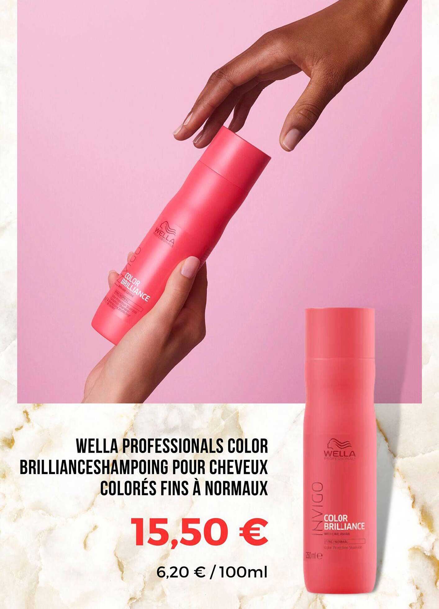wella professionals color brilliance shampoing pour cheveux colorés fins à normaux