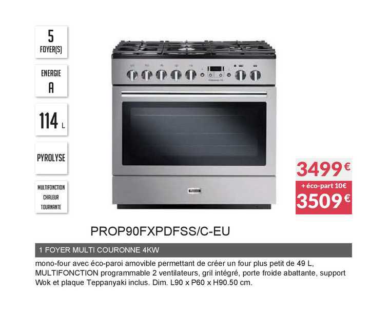 1 foyer multi courone 4kw prop90fxpdfss c-eu