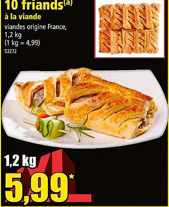 10 Friands à La Viande