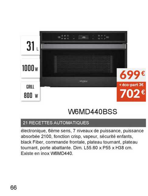 21 recettes automatiques w6md440bss