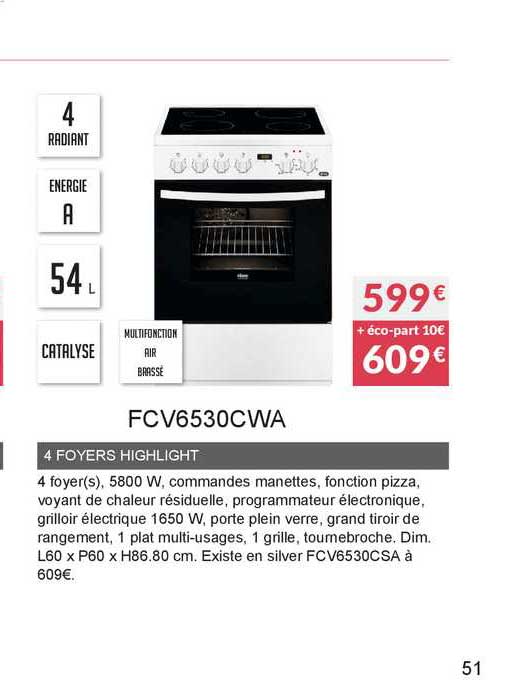 4 foyers highlight fcv6530cwa