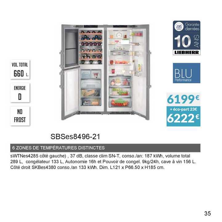 6 zones de températeurs distinctes sbses8496-21