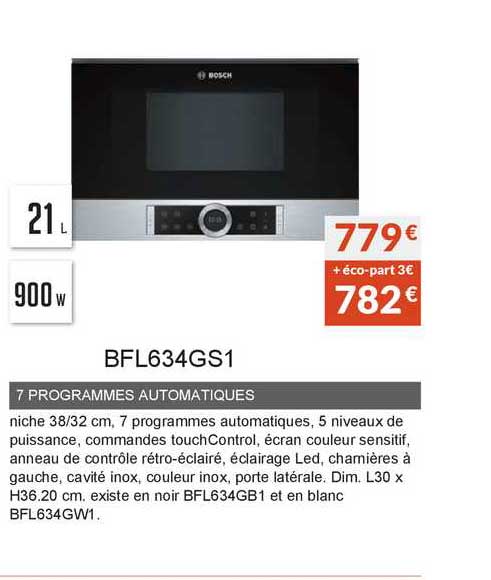 7 programmes automatiques bfl634gs1