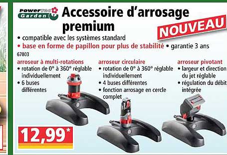 Accessoire D'arrosage Premium Powertec Garden