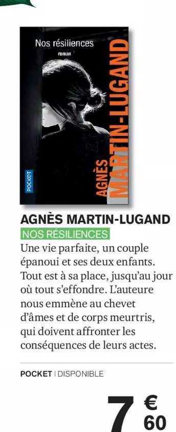 Agnès Martin-lugand Nos Résiliences