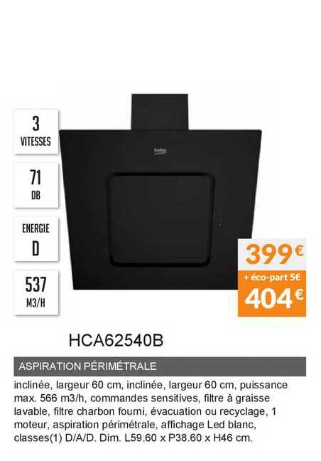 aspiration périmétrale hca62540b