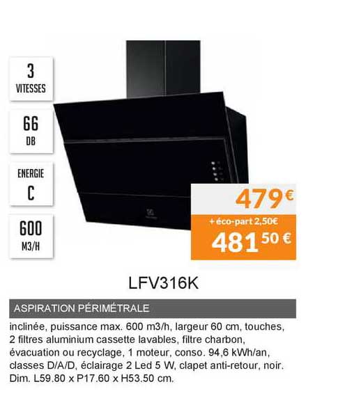 aspiration périmétrale lfv316k