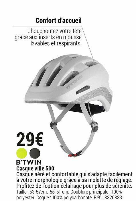 b'twin casque ville 500