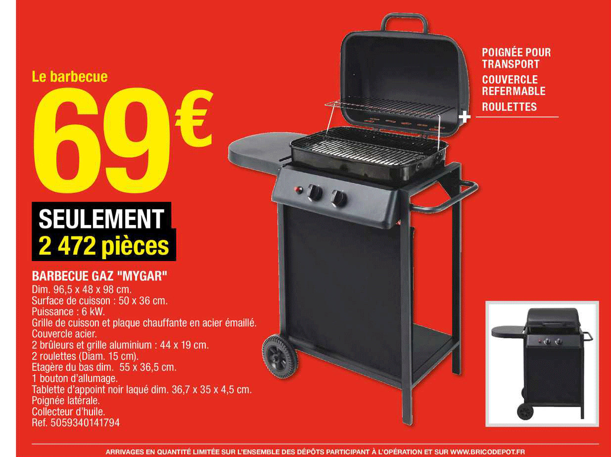 Barbecue Gaz "mygar"