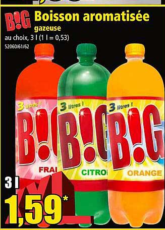 Boisson Aromatisée Gazeuse Big