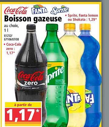 boisson gazeuse coca-cola, fanta, sprite