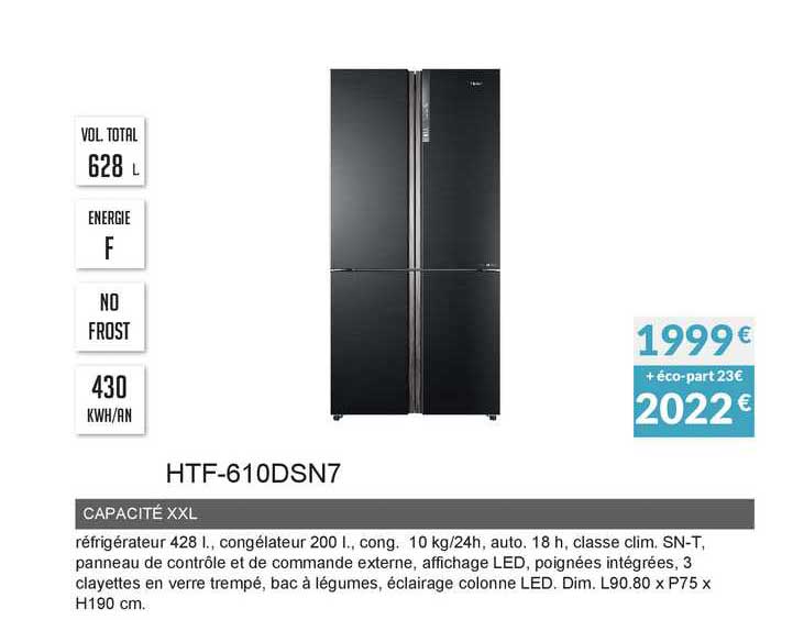capacité xxl htf-610dsn7