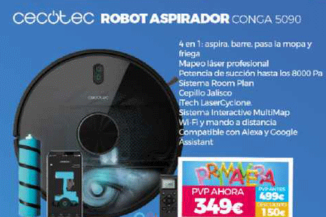 cecotec robot aspirador conga 5090
