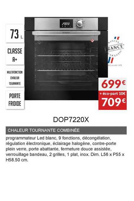 chaleur tournante combinée dop7220x