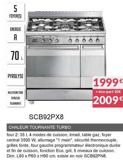 chaleur tournante turbo scb92px8