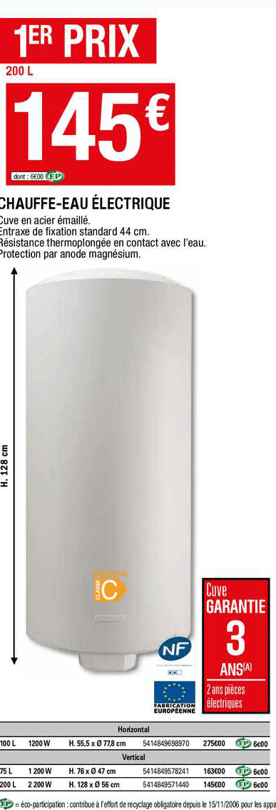 chauffe-eau électrique