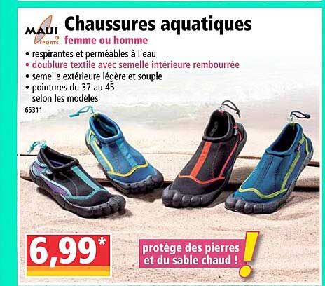Chaussures Aquatiques Femme Ou Homme Maui