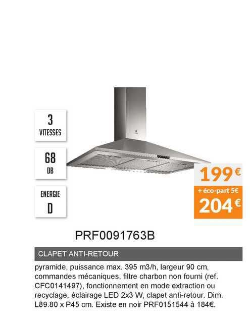 clapet anti-retour prf0091763b