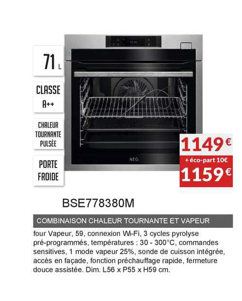 combinaison chaleur tournante et vapeur bse778380m