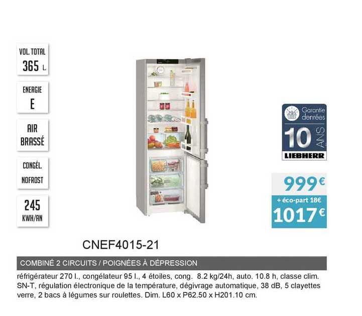 combiné 2 circuits poignées à dépression cnef4015-21