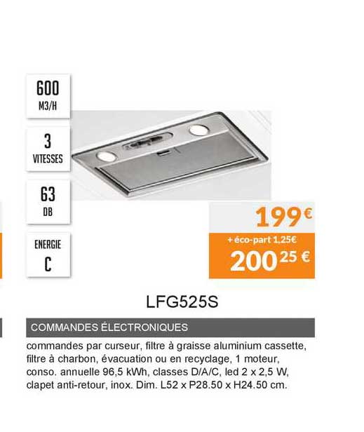 commandes électroniques lfg525s