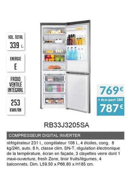 compresseur digital inverter rb33j3205sa