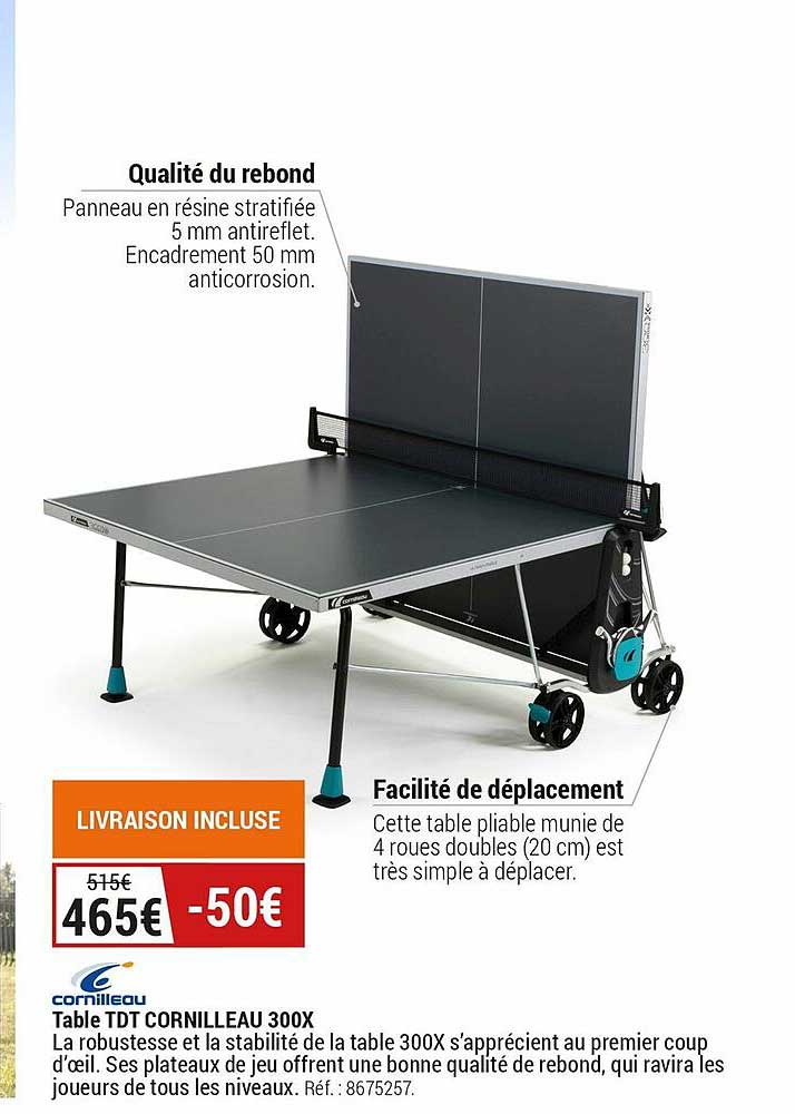 cornilleau table tdt cornilleau 300x