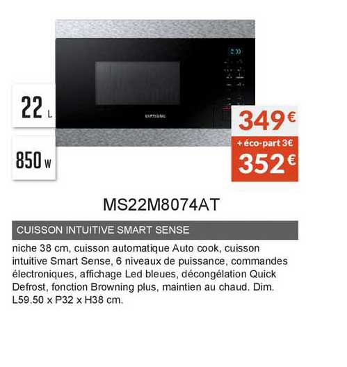 cuisson intuitive smart sense ms22m8074at