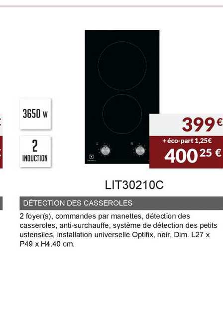 détection des casseroles lit30210c