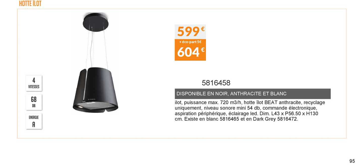 disponible en noir anthracite et blanc