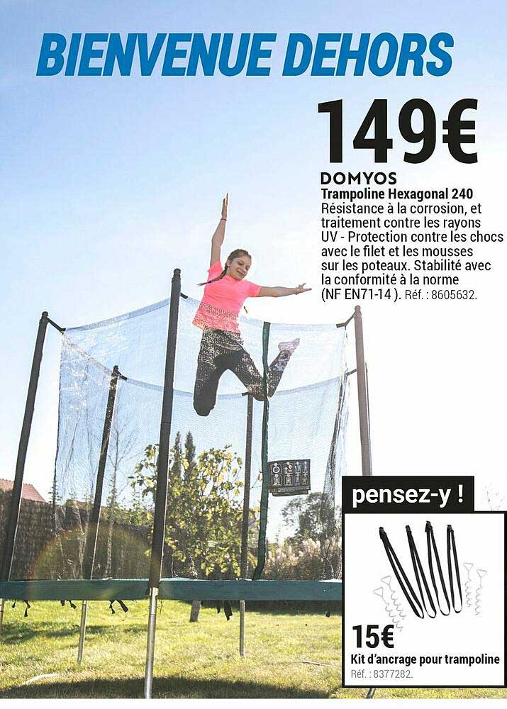 Domyos Trampoline Hexagonal 240