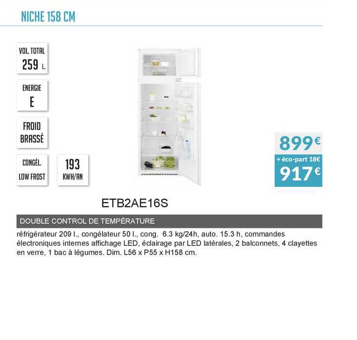 double control de température etb2ae16s