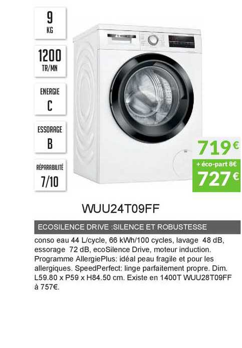 ecosilence drive silence et robustesse wuu24t09ff