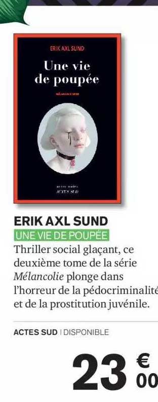 erik axl sund une vie poupée