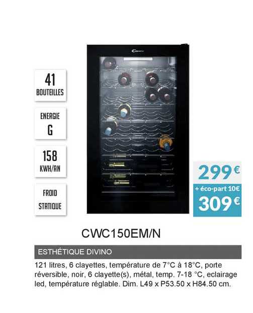 esthétique divino cwc150em-n