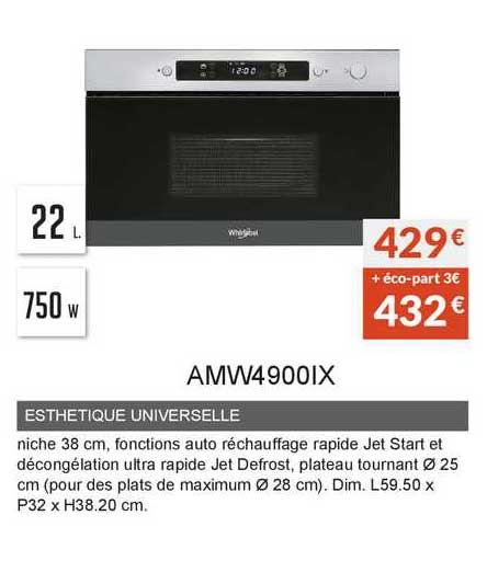 esthétique universelle amw4900ix