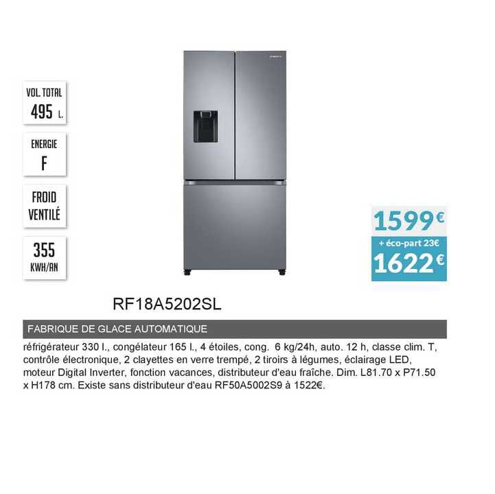 Fabrique De Glace Automatique Rf18a5202sl