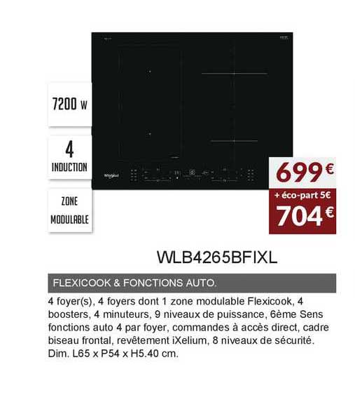 flexicook & fonctions auto. wlb4265bfixl