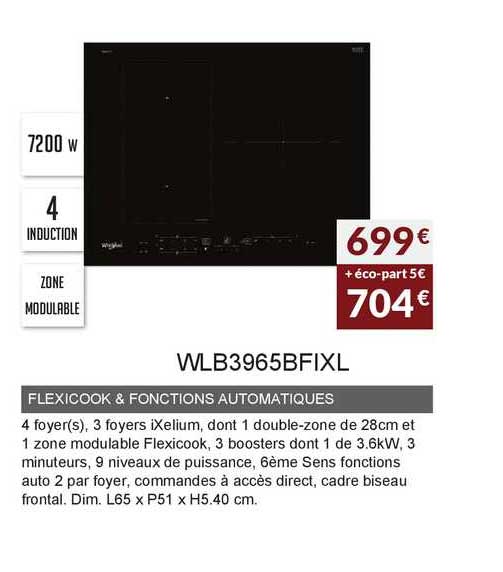 flexicook & fonctions automatiques wlb3965bfixl