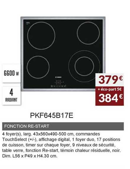 Fonction Re-start Pkf645b17e
