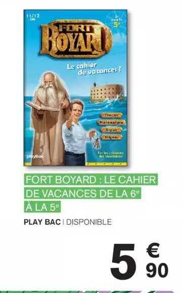fort boyard : le cahier de vacances de la 6è à la 5è