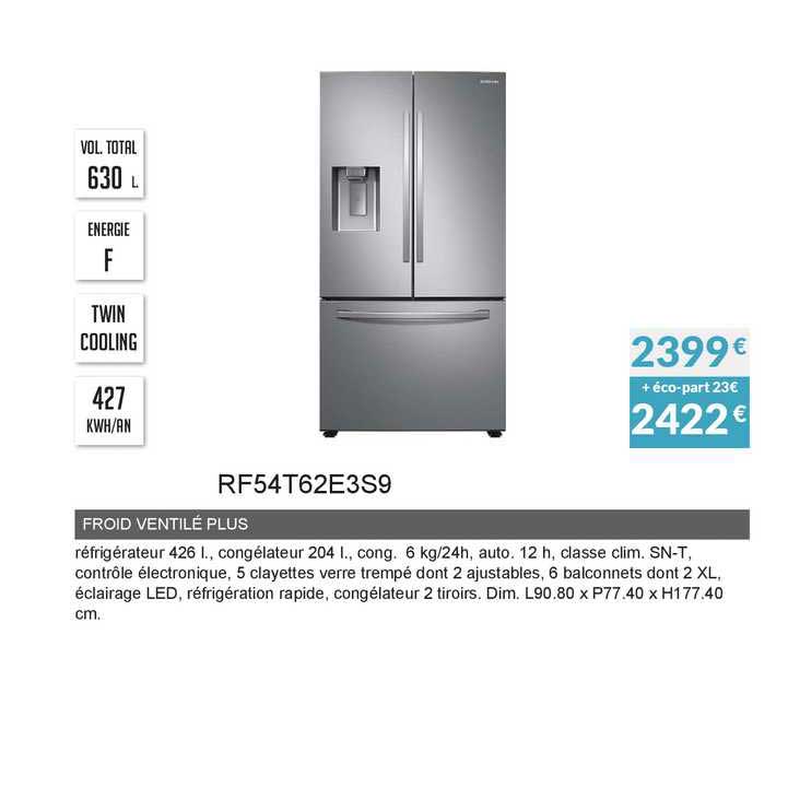 froid ventilé plus rf54t62e3s9