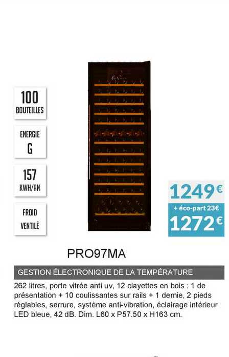 gestion électronique de la température pro97ma