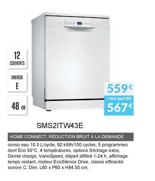 home connect réduction bruit à la demande sws2itw43e