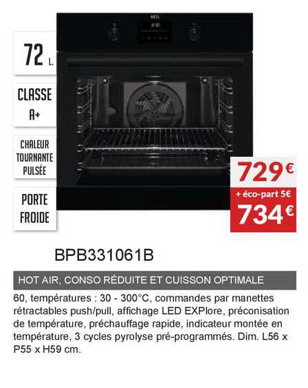 hot air conso réduite et cuisson optimale bpb331061b