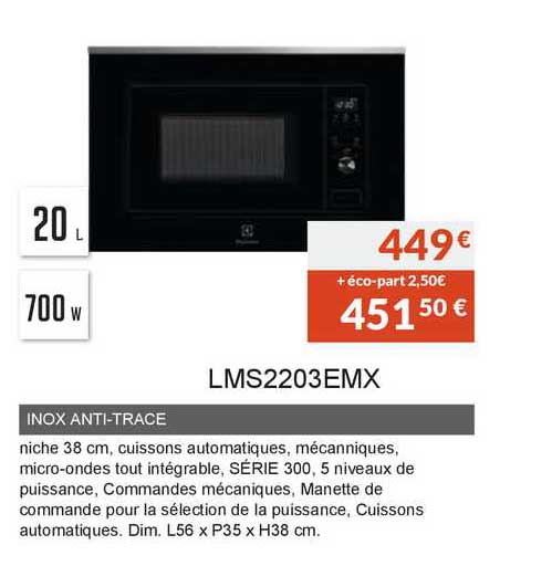 inox anti-trace lms2203emx