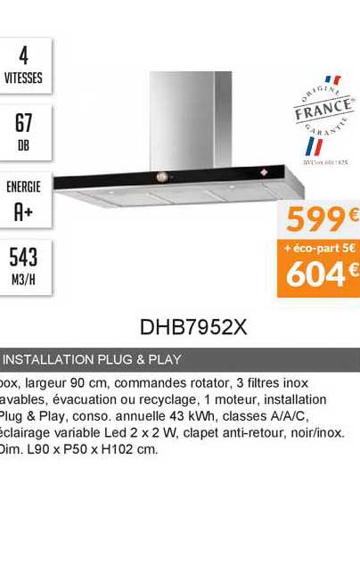 installation plug & play dhb7952x